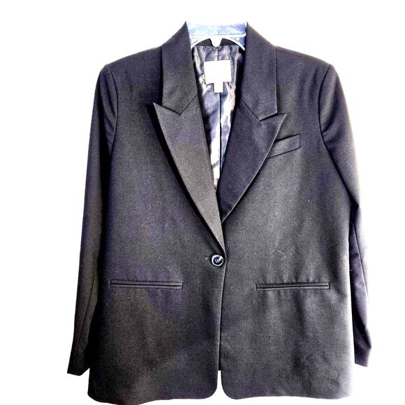Worthington Women's Blazer PS Petite Small P S Black Misses Size 4 6 Coat Jacket - Picture 1 of 8